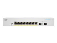 Cisco Business 220 Series CBS220-8P-E-2G - Commutateur - intelligent - 8 x 10/100/1000 (PoE+) + 2 x Gigabit SFP (liaison montante) - Montable sur rack - PoE+ (67 W) CBS220-8P-E-2G-EU