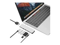 HyperDrive Solo 7-in-1 Hub - Station d'accueil - USB-C - HDMI GN21D-SILVER