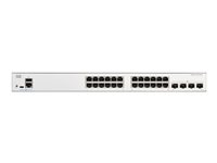 Cisco Catalyst 1200-24T-4G - Commutateur - C3 - intelligent - 24 x 10/100/1000 + 4 x Gigabit SFP - Montable sur rack C1200-24T-4G